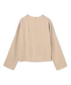 BEIGE， RUE / ドライタッチVネック配色ステッチブラウス
