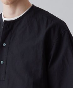 UNFILO MENS ライトリネン ヘンリーネックシャツ [23年春夏商品]