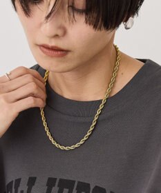 AMERICAN HOLIC 【ステンレス】ツイストチェーンネックレス