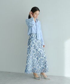 YECCA VECCA スカーフリング付きボウタイブラウス