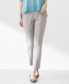 J.PRESS LADIES L 【セットアップ対応・洗える・撥水・防汚】コットンFITTYシャーク テーパード パンツ