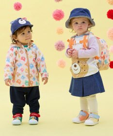 MIKI HOUSE HOT BISCUITS 【Sサイズ】カラフルビーンズ 総柄リュック