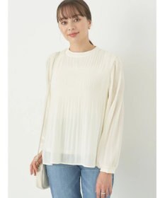 earth music&ecology マジョリカプリーツブラウス