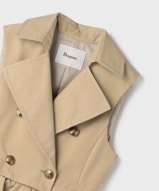 GRACE CONTINENTAL ペプラムトレンチベスト