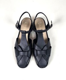 Dominic3 スタッズピース レザーケージサンダル