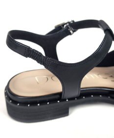 Dominic3 スタッズピース レザーケージサンダル