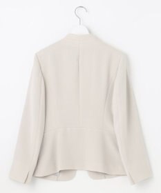 J.PRESS LADIES L 【WEB限定カラーあり・洗える】セラテリーダブルクロス ノーカラー ジャケット