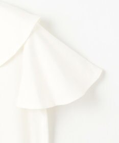 Feroux 【洗える・汗ジミが目立たない】ラッフル襟Tシャツ