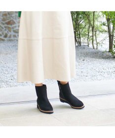 MODE ET JACOMO <carino>【レイン・スノー対応】ウエッジヒールショートブーツ