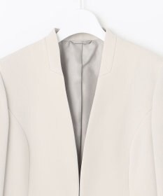 J.PRESS LADIES L 【WEB限定カラーあり・洗える】セラテリーダブルクロス ノーカラー ジャケット
