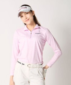 FILA GOLF／marie claire 【marie claire SPORT】 ハーフZIP長袖シャツ