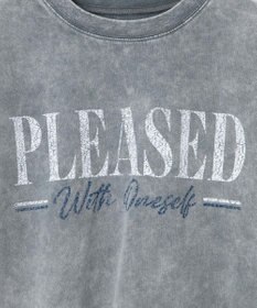 WEGO 【洗える】ヴィンテージウォッシュロールアップショートTシャツ