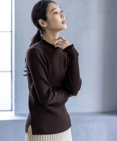 ANY SIS CICA加工 フリルネック プルオーバー