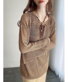 Green Parks ２ＷＡＹ透かし編みニットプルオーバー