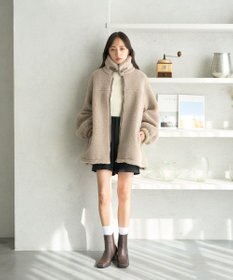 earth music&ecology ボアルーズブルゾン