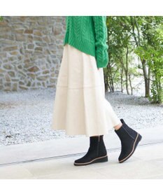 MODE ET JACOMO <carino>【レイン・スノー対応】ウエッジヒールショートブーツ