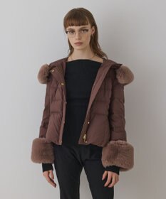 GRACE CONTINENTAL エコファーショートダウンジャケット