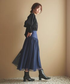 Feroux 【洗える・アンサンブル】パールポイントアンサンブル ニット