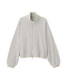 earth music&ecology 【予約】【綿100％】ダブルジップワッフルカーディガン