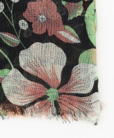 JOSEPH ABBOUD 【インド製】ランダムフラワーモチーフショール