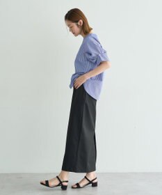YECCA VECCA パールタックスリーブブラウス
