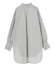 Green Parks イージーケアスタンドフリルシャツチュニック