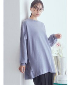 earth music&ecology バックヘムプリーツチュニック