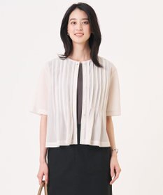 J.PRESS LADIES シアードライトリコット フレアタック カットソー グレージュ系