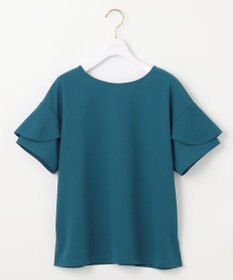 ANY SIS L 【前後着用・UVケア・洗える】2WAYジョーゼットジャージーフリル カットソー