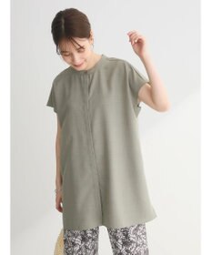 Green Parks 接触冷感　比翼ボタンチュニック