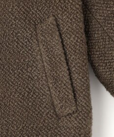 自由区 【カトリエムブーケ】manteau en relief コクーンシルエットツイードコート