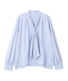 YECCA VECCA スカーフリング付きボウタイブラウス