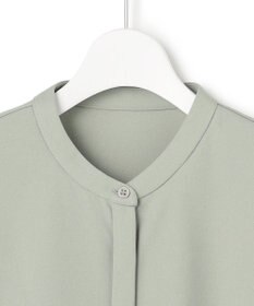 ICB 【洗える】イージージョーゼット バンドカラーカットソー