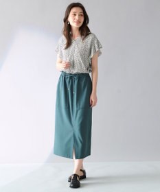 ANY 【接触冷感/UVケア/ウエストゴム/洗濯機可能】イージケアタイトスカート