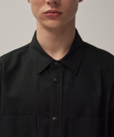 ATON HARD WASHED COTTON | シャツジャケット - UNISEX