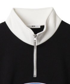 WEGO サークルロゴハーフジッププルオーバー