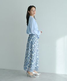 YECCA VECCA スカーフリング付きボウタイブラウス