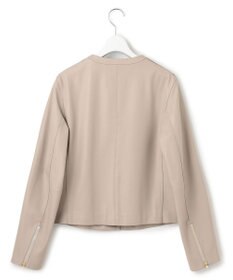 23区 S ラムレザー ノーカラージャケット