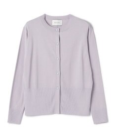 BEIGE， JULIE / コットンシルク クルーネックカーディガン