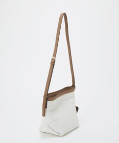 TOPKAPI 【Breath TOPKAPI】サングラスホルダー付き レザーコンビ カゴ ショルダーバッグ