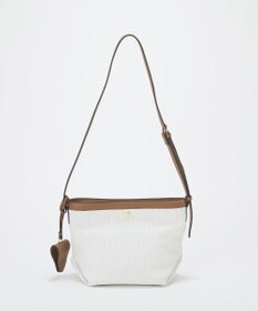 TOPKAPI 【Breath TOPKAPI】サングラスホルダー付き レザーコンビ カゴ ショルダーバッグ