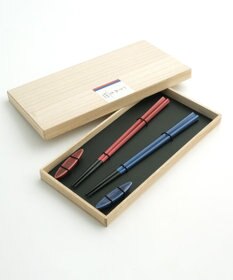 たち吉 【たち吉】かさね色箸・箸置セット葡萄染〈箸2膳・箸置2個〉