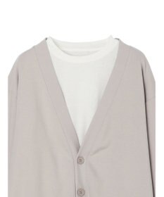 CRAFT STANDARD BOUTIQUE 強撚ポンチカーディガン＋Ｌ／Ｓ　ＴＥＥーＳＥＴ