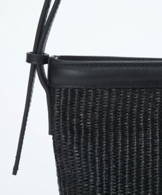 TOPKAPI 【Breath TOPKAPI】サングラスホルダー付き レザーコンビ カゴ ショルダーバッグ