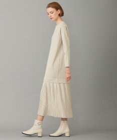 ICB 【洗える】リサイクルポリエステルハイゲージ ドッキングワンピース