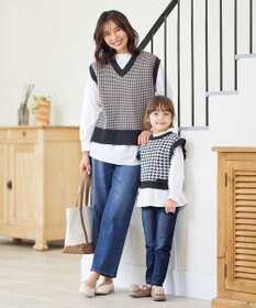 ANY KIDS ニットベストレイヤードチュニック