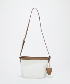 TOPKAPI 【Breath TOPKAPI】サングラスホルダー付き レザーコンビ カゴ ショルダーバッグ