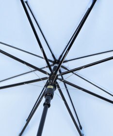 MOONBAT LANVIN en Bleu 【耐風】長傘 サテンプリントフラワー