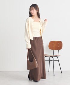 earth music&ecology 【セット2点】SET2点フラワースパンコールカーデ＋ビスチェ