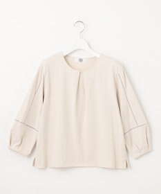 J.PRESS LADIES 【洗える】プレーティングジャージー フロントタック カットソー